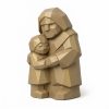 Figurine d'aîné sculptée façon bois