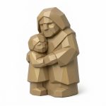 Wood Carved Elder and Collectible Figurine - Unique Desk Decor for Adults 3D Printed in Canada - 3D Printed in Canada (Classic Birch)