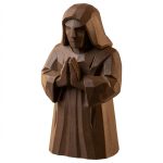 Wood Carved Keeper of Peace Figurine in Black Walnut Finish - 3D Printed in Canada (Black Walnut)