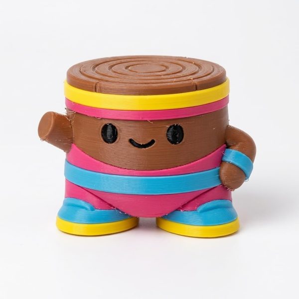 80s Aerobics Tree Stump Figurine