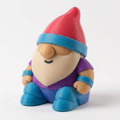 80s Aerobics Gnome Collectible Figurine - Colorful Fitness Desk Accent for Home or Office Decor - Unique Gift for Collectors and Enthusiasts - 3D Printed in Canada