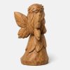Figurine fée des bois sculptée dans le bois