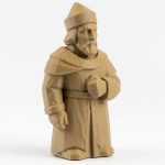 Wood Carved-Like Seigneurial Era Figurine - Unique Desk Decor for Adults 3D Printed in Canada - 3D Printed in Canada (Classic Birch)