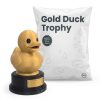 Ensemble de figurines canard doré trophée, ours et pingouin