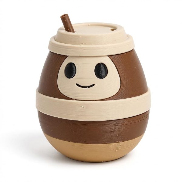 Coffee Eggling Figurine