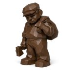 Wood Carved End of the Day Collectible Figurine in Black Walnut Finish - 3D Printed in Canada (Black Walnut)