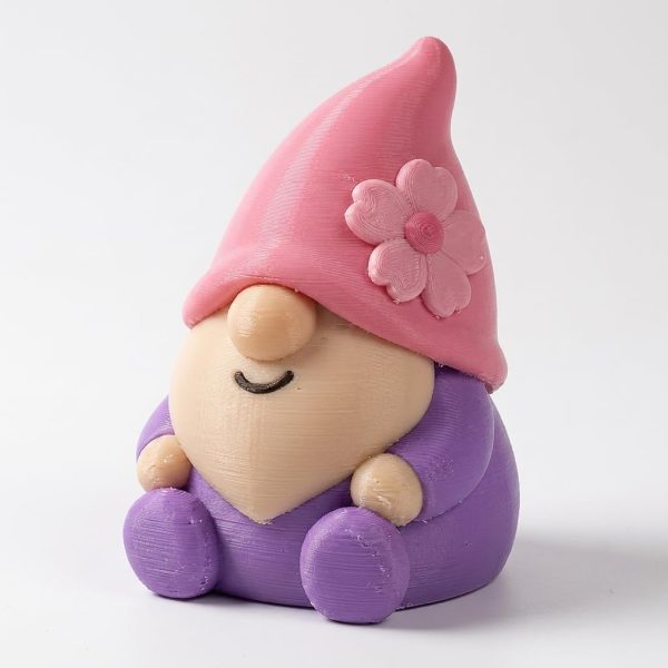 Cherry Blossom Gnome Figurine