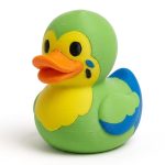 Budgerigar Duck Collectible Figurine - Unique Desk Decor for Adults – 3D Printed in Canada