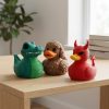 Figurine de canard alligator goldendoodle diablotin