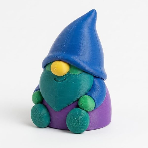 Aurora Borealis Gnome Figurine - 3D printed collectible