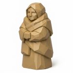 Wood Carved Enduring Spirit Collectible Figurine - Unique Desk Decor for Adults 3D Printed in Canada - 3D Printed in Canada (Classic Birch)