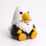 Bald Eagle Gnome Figure Collectible Figurine - Unique Desk Decor for Adults – 3D Printed in Canada
