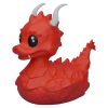 Figurine canard dragon à cornes