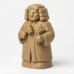 Wood Carved-Like Judge Figurine - Unique Desk Decor for Adults 3D Printed in Canada - 3D Printed in Canada (Classic Birch)