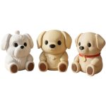 Dog Breeds Teddy Collectible Figurine Bundle of 3 - Golden Retriever, Shih Tzu, Labrador Retriever - Adorable & Collectible Adult Desk Decor - 3D Printed in Canada