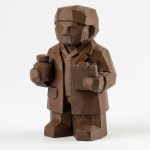 Wood Carved-Like Pharmacist Figurine - Unique Desk Decor for Adults – 3D Printed in Canada - 3D Printed in Canada (Black Walnut)