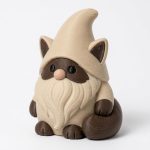 Himalayan Cat Gnome Buddy Collectible Figurine - Unique Desk Decor for Cat Lovers – 3D Printed in Canada