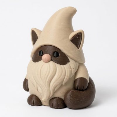 Himalayan Cat Gnome Buddy Collectible Figurine - Unique Desk Decor for Cat Lovers – 3D Printed in Canada