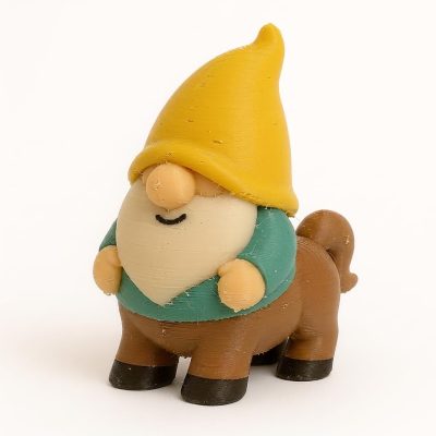 Centaur Gnome Collectible Figurine - Unique Desk Decor for Adults – 3D Printed in Canada