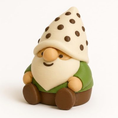 Cannoli Gnome Collectible Figurine - Unique Desk Decor for Adults – 3D Printed in Canada