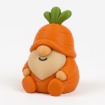 Carrot Gnome Collectible Figurine - Unique Desk Decor for Adults – 3D Printed in Canada