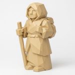 Wood Carved-Like New Path Figurine in White Oak Finish - Unique Desk Decor for Adults - 3D Printed in Canada (White Oak)