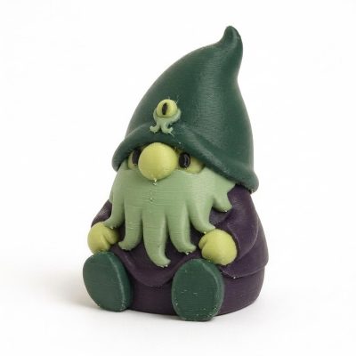 Bearded Voro Gnome Collectible Figurine - Detailed Fantasy Desk Decor for Home or Office Display - Unique Gift for Adult Collectors - 3D Printed in Canada