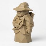 Wood Carved-Like Ranger Collectible Figurine - Unique Desk Decor for Adults 3D Printed in Canada - 3D Printed in Canada (Classic Birch)