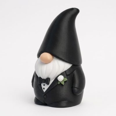 Groomsman Gnome Buddy Collectible Figurine - Unique Desk Decor for Adults – 3D Printed in Canada