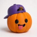 Derpy Pumpkin Collectible Figurine - Unique Desk Decor for Adults – 3D Printed in Canada