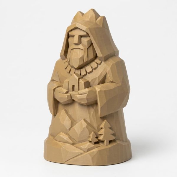Figurine d&rsquo;ancêtre sculptée style bois