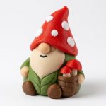 Mushroom Foraging Gnome Buddy Collectible Figurine - Unique Desk Decor for Adults – 3D Printed in Canada