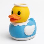Innocent Duck Collectible Figurine - Unique Desk Decor for Adults – 3D Printed in Canada