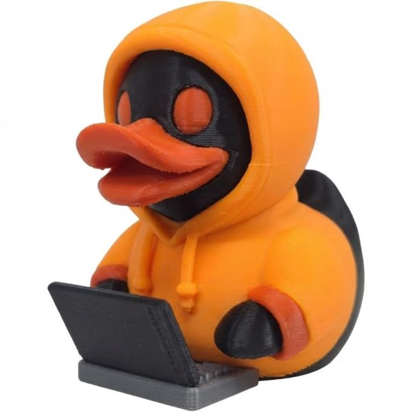 Figurine de canard hacker informatique
