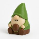 Avocado Gnome Collectible Figurine - Unique Desk Decor for Adults – 3D Printed in Canada