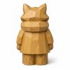 Wood Carved Fox Figurine