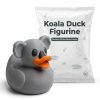 Ensemble de figurines de canards koala, tatou et homme d'affaires