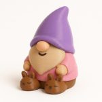 Fuzzy Slipper Gnome Collectible Figurine - Unique Desk Decor for Adults – 3D Printed in Canada