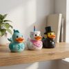 Lot de canards gâteau d'anniversaire
