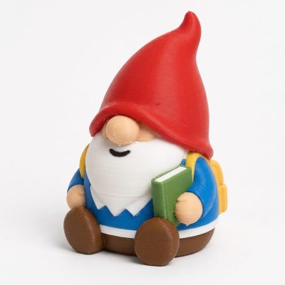 Back to Gnome Buddy Collectible Figurine - Unique Shelf Decor for Adults – 3D Printed in Canada