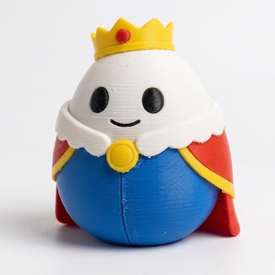 Prince Egg Eggling Collectible Figurine - Unique Desk Decor for Adults – 3D Printed in Canada