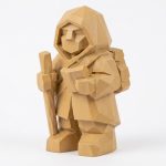 Wood Carved-Like Pathfinder Figurine - Unique Desk Decor for Adults 3D Printed in Canada - 3D Printed in Canada (Classic Birch)