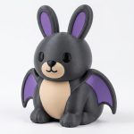 Bat Bunny Collectible Figurine - Unique Desk Decor for Adults – 3D Printed in Canada