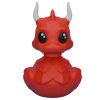 Figurine canard dragon à cornes