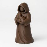 Wood Carved-Like Safe Haven Figurine in Black Walnut Finish - 3D Printed in Canada (Black Walnut)