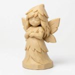 Woodland Fairy Figurine in White Oak Finish - 3D Printed in Canada (White Oak)