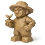 Wood Carved Growth Collectible Figurine - Unique Desk Decor for Adults 3D Printed in Canada - 3D Printed in Canada (Classic Birch)
