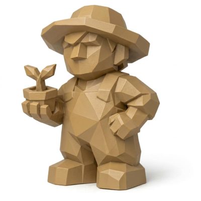 Wood Carved Growth Collectible Figurine - Unique Desk Decor for Adults 3D Printed in Canada - 3D Printed in Canada (Classic Birch)