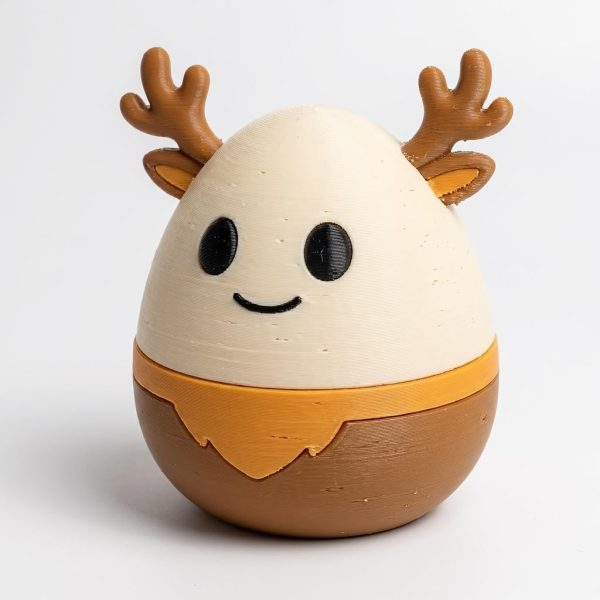 Antlered Egg Eggling Figurine