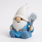 Air Elemental Gnome Buddy Collectible Figurine - Unique Desk Decor for Adults – 3D Printed in Canada